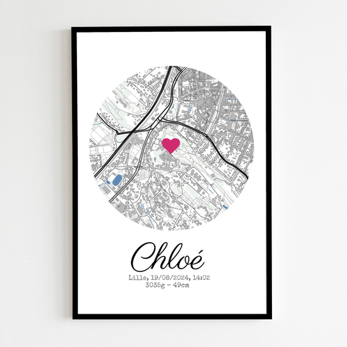 Poster de Naissance Personnalisé - Création unique pour célébrer bébé !