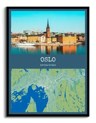 Fotokarte Stadtfoto & Stadtkarte mit Koordinaten