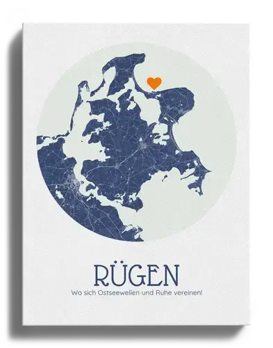 Rügen im Kreis-Design