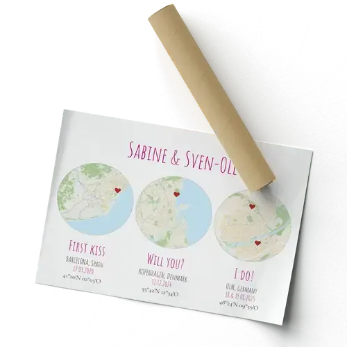 Trio de cartes rondes milestones en rose