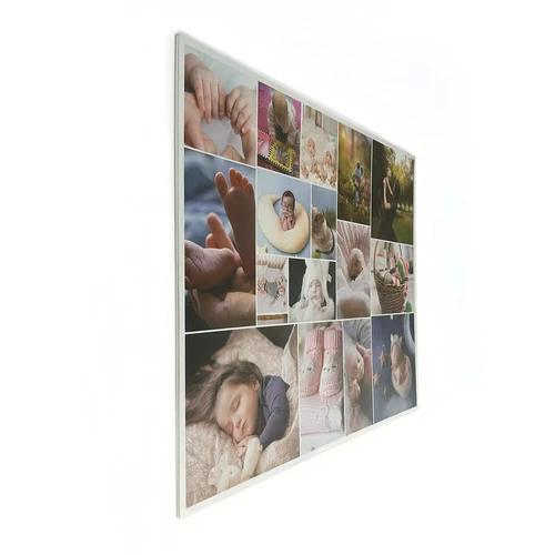 Photocollage sur plaque en mousse rigide : vue d'ensemble